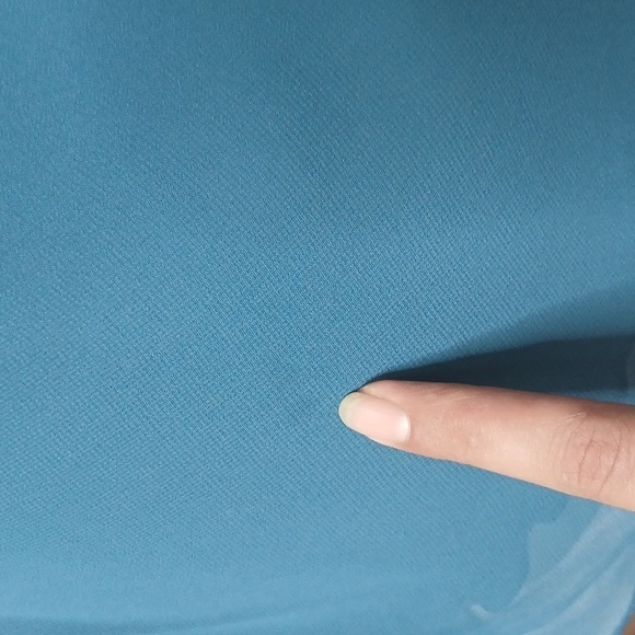 Bisou Bisou by Michele Bohbot teal ruffle spaghetti strap tank top size 8 - Picture 10 of 16